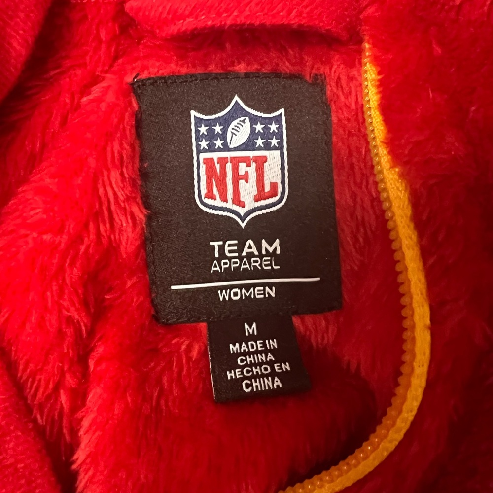 NFL Team Apparel Kansas City Chiefs Plush Red Full-Zip Jacket for Women size M - Picture 6 of 6